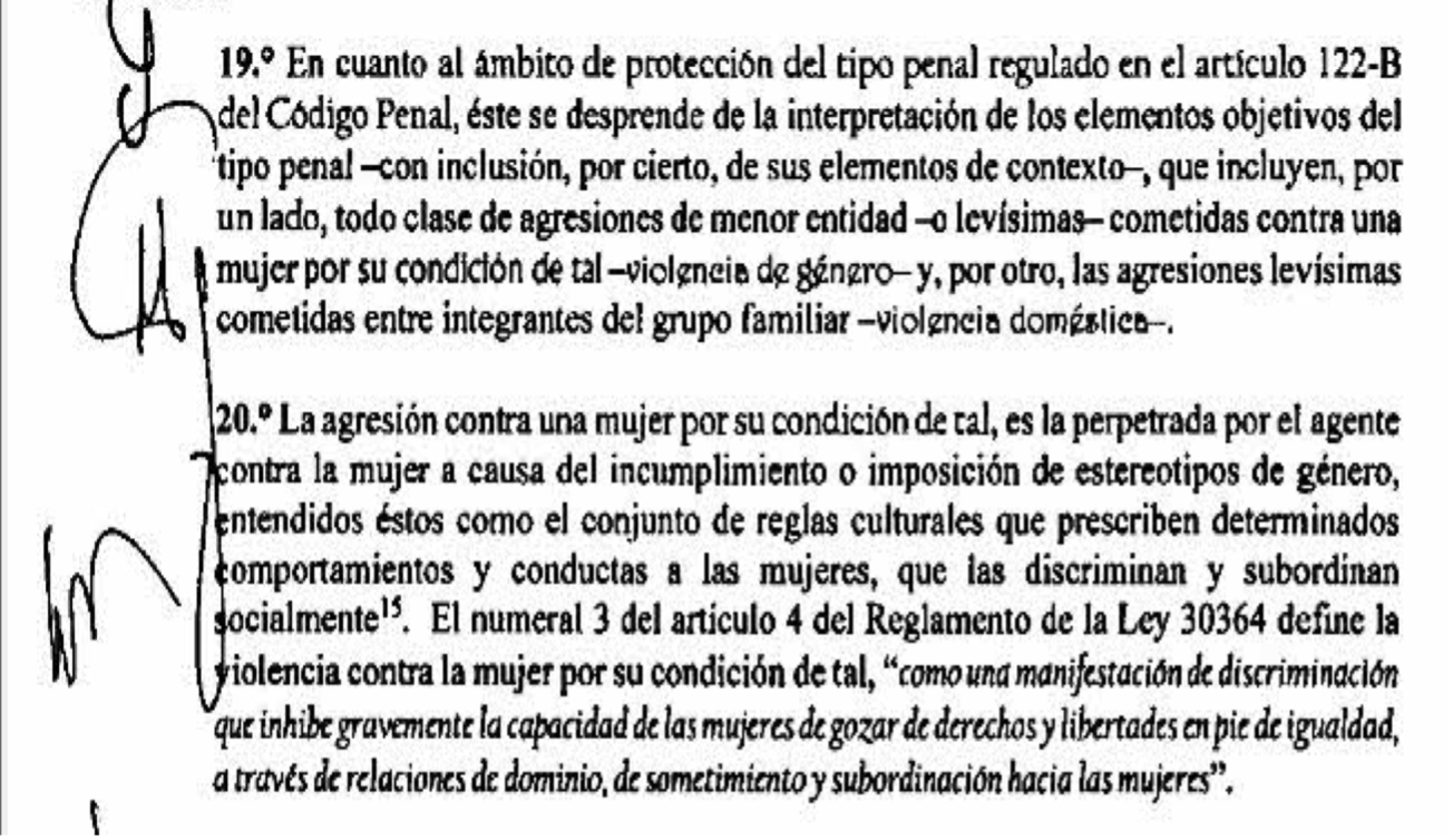 Los Acuerdos Plenarios contradictorios sobre la violencia hacia la mujer de la Corte Suprema